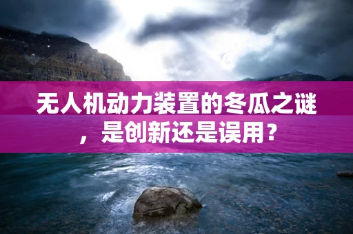 无人机动力装置的冬瓜之谜，是创新还是误用？
