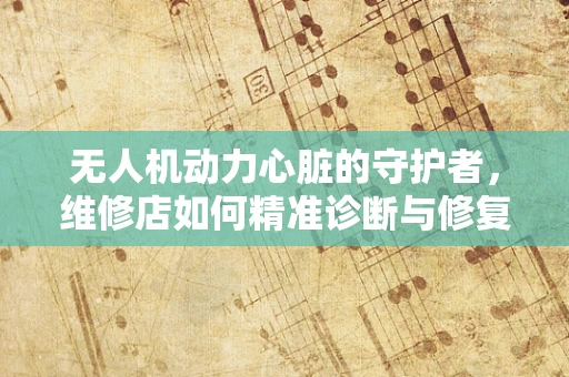 无人机动力心脏的守护者，维修店如何精准诊断与修复？