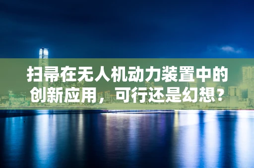 扫帚在无人机动力装置中的创新应用，可行还是幻想？
