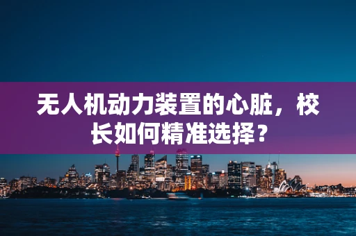 无人机动力装置的心脏，校长如何精准选择？