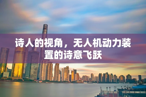 诗人的视角，无人机动力装置的诗意飞跃