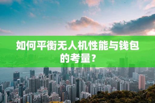 如何平衡无人机性能与钱包的考量？