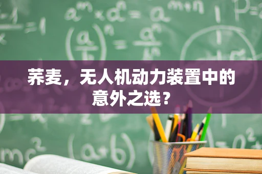 荞麦，无人机动力装置中的意外之选？